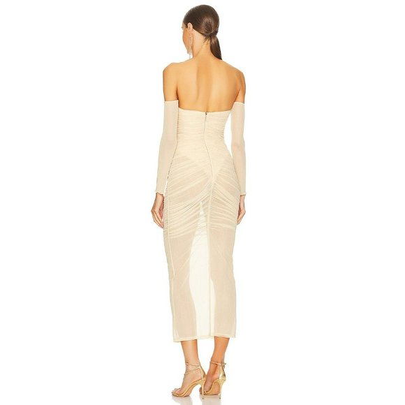 CAMILA COELHO Women's Lillian Midi Dress in Pastel Peach, Size S, Retail… - Picture 2 of 5